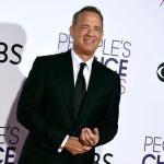 Tom Hanks arrives at the People&rsquo;s Choice Awards at the Microsoft Theater in Los Angeles. The Oscar-winning actor&rsquo;s first book, &ldquo;UNCOMMON TYPE: Some Stories,&rdquo; features 17 stories, each in some way involving a different typewriter. It&rsquo;s due out Oct. 24. (Photo by Jordan Strauss/Invision/AP, File)