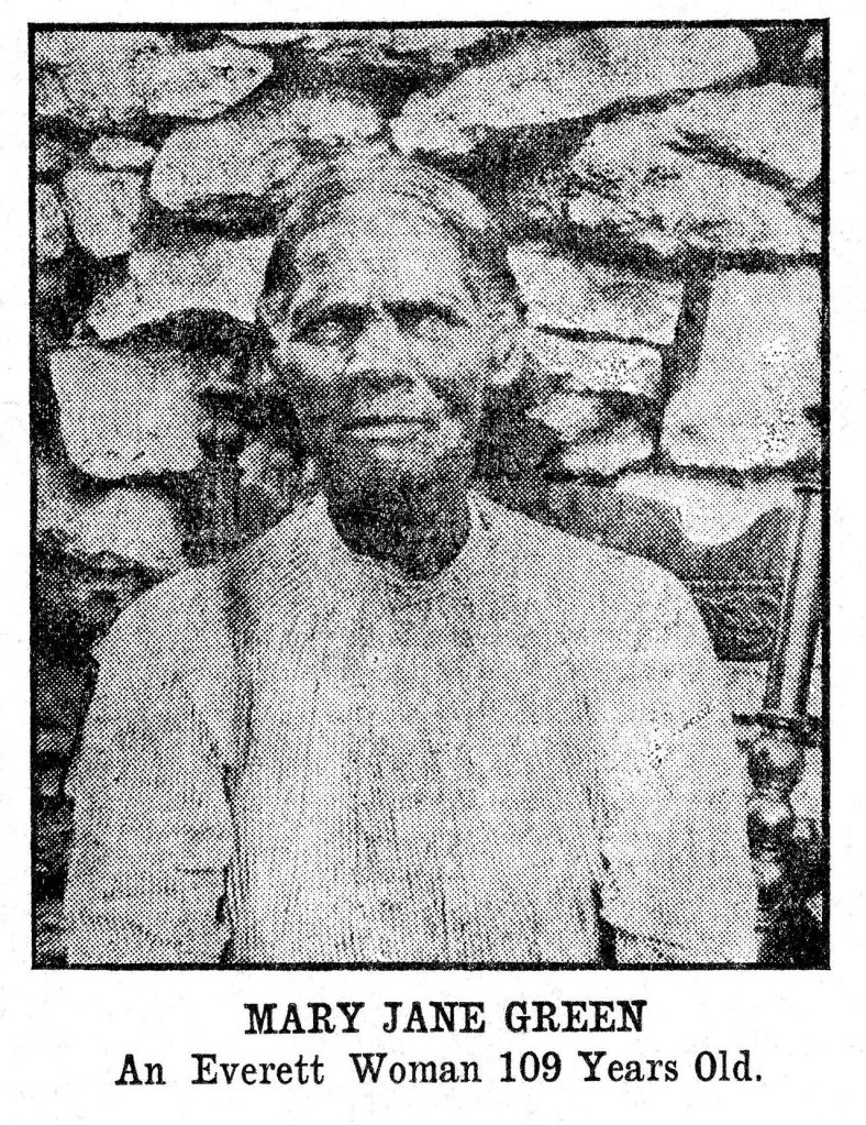 This photo of former slave Mary Jane Green at 109 years old ran in The Herald on May 5, 1911. (Courtesy Everett Public Library)