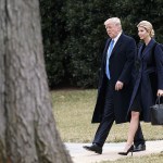 President Donald Trump and his daughter Ivanka walk to board Marine One on the South Lawn of the White House in Washington on Wednesday. (AP Photo/Evan Vucci)
