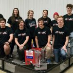 The Atomic Robotics Team 3805 from Edmonds Heights K-12 came away with their first-ever state championship at the FIRST Tech Challenge Western Washington State Championship, held Feb. 4 in Kent. Team members are (front row from left) Nathan Anderson, Jesse Sershon, Jonny Red, Isaac Waggoner, (back row) Zach Red, Monica Gonzales, Madeleine Jenness, Laney Peterson, Hillel Coates and Luke Brisse. Not pictured is Donovan Burger. The robot&rsquo;s name is &ldquo;3805.&rdquo; (Contributed photo)