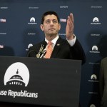 House Speaker Paul Ryan Wis. (center), flanked by House Ways and Means Committee Chairman Rep. Kevin Brady, R-Texas (left) and House Energy and Commerce Committee Chairman Rep. Greg Walden, R-Ore., meet with reporters on Capitol Hill in Washington on Tuesday, Feb. 14, following a GOP strategy session. Ryan said President Donald Trump made the &ldquo;right decision&rdquo; to ask for the resignation of Michael Flynn, who is out as national security adviser. (AP Photo/J. Scott Applewhite)