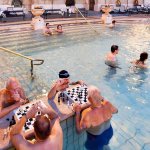 At Budapest&rsquo;s Szechenyi Baths, intellectuals and elder statesmen stand in chest-high water around chessboards and ponder their next moves.