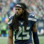 Elaine Thompson / Associated Press                                Seattle Seahawks cornerback Richard Sherman walks off the field after breaking up a pass intended for Atlanta Falcons wide receiver Julio Jones during a game on Oct. 16, 2016, in Seattle.