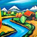 &ldquo;The Bend in the River&rdquo; by Everett artist Cheri O&rsquo;Brien will be auctioned Feb. 25 at the H&rsquo;Arts Art Auction to support the Schack Art Center.