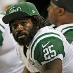 Jets running back Joe McKnight watches from the bench during the fourth quarter of a game against the Rams on Nov. 18, 2012 in St. Louis.(AP Photo/Tom Gannam)