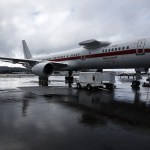 A Boeing 757 is used by Honeywell as a flight test plane for ongoing research of NextGen technologies that could improve commercial airplane efficiency. (Ian Terry / The Herald)