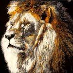 &ldquo;King of the Jungle&rdquo; by Amanda Parks, a senior at Stanwood High School, is displayed through February at the Schack in Everett.