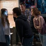 &ldquo;Santa Clarita Diet&rdquo; stars Drew Barrymore as Sheila Hammond, Skyler Gisondo as Eric Bemis, Timothy Olyphant as Joel Hammond and Liv Hewson as Abby Hammond. (Saeed Adyani / Netflix)
