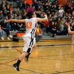 Granite Falls&rsquo; Joyce Sun takes a swat at a loose ball during a game against Cedar Park Christian-Bothell on Friday in Granite Falls. (Andy Bronson / The Herald)