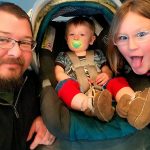 Jay Corcoran with his children, 8-year-old Ana and Jimmy, 11 months, on his 40th birthday Feb. 8. He died Valentine&rsquo;s Day, just a week after the family moved from Utah to Lake Stevens. (Courtesy of Maria Corcoran)