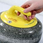 Lynnwood&rsquo;s Brady Clark practices on Feb. 8, 2017, at the Granite Curling Club in Seattle. (Kevin Clark / The Herald)