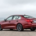 The 2017 Infiniti Q50 Red Sport is available with rear-wheel or all-wheel drive.