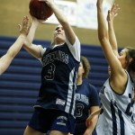 Glacier Peak&rsquo;s Paisley Johnson takes a shot during a Friday practice. (Ian Terry / The Herald)