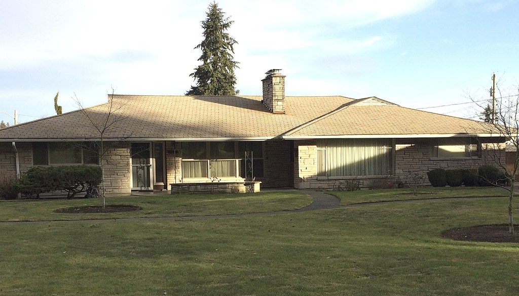 Gale Fiege / The Herald                                 Situated at the corner of Rucker and 52nd streets across from the Everett Golf and Country Club, this home is an example of a mid-century modern ranch house.