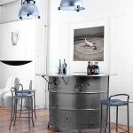 This wine bar is made from a DC-9/MD-80 rear-mounted turbofan engine. It&rsquo;s one of the pieces of The Boeing Store&rsquo;s Custom Hangar product line. The bar retails for $9,500. (The Boeing Store)