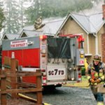 A house fire between Monroe and Duvall on Thursday apparently started in a cooking appliance. (Snohomish County Fire District 7)