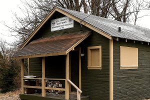 The Boy Scout Troop 1 &ldquo;Scout Shack,&rdquo; just east of the intersection of Nassau and 34th streets in Everett, will host an open house 5-7 p.m. Wednesday. Once a military barrack at Paine Field, the building is in need of repairs. (Dan Bates / The Herald)