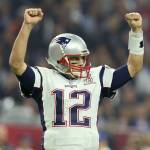 New England Patriots quarterback Tom Brady celebrates a touchdown against the Atlanta Falcons during Super Bowl 51 on Feb. 5 in Houston. (AP Photo/Gregory Payan, File)