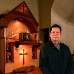 After thieves busted St. Mary Catholic Church&rsquo;s tabernacle last month, police said it was destroyed. However, resourceful parishioner Dang Mai, 59, of Marysville found a way to fix it, and did so. (Dan Bates / The Herald)
