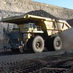 A 250-ton capacity truck carries coal from the Spring Creek strip mine near Decker, Montana, in 2016. (AP Photo/Matthew Brown, File)