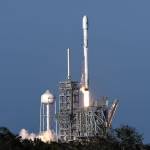 A SpaceX Falcon 9 rocket lifts off from Kennedy Space Center in Cape Canaveral, Florida, on Thursday. SpaceX launched its first recycled rocket, the biggest leap yet in its bid to drive down costs and speed up flights. (Craig Bailey/Florida Today via AP)