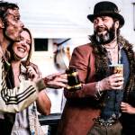 Doug Dawson (left) plays the character Skeezy, while Mark Carr (second from right) plays Sketchy, his partner in shenanigans on the Syfy show &ldquo;Z Nation.&rdquo; Marysville brewer R.J. Whitlow of 5 Rights Brewing brewed an American brown ale named in honor of Skeezy. (Syfy)