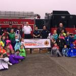 Lake Stevens Firefighters Local 3235 recently delivered 78 new coats to the Lake Stevens School District as part of Operation Warm. (Contributed photo)
