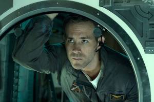 Ryan Reynolds plays a member of team of scientists aboard the International Space Station that discovers a rapidly evolving life form, which caused extinction on Mars, and threatens the crew and all life on Earth, in &ldquo;Life.&rdquo; (Alex Bailey/Columbia Pictures-Sony via AP)