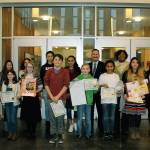The Everett School Board on March 7, 2017, recognized the Prodigies for Peace essay and art contest winners. (Contributed photo)