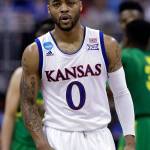 Kansas guard Frank Mason III was a unanimous pick on the 2017 Associated Press All-America men&rsquo;s basketball team. (AP Photo/Charlie Riedel)