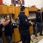 From left, fire Capt. Tim Harper, firefighter Cindy Reynolds, chaplain and firefighter Joel Johnson and firefighters Bill Reynolds and Cyndy Olson at the Oso fire station on Tuesday, Feb. 21. Harper, Olson, Johnson and the Reynoldses managed the $500,606 in donations that came in after the 2014 mudslide. (Daniella Beccaria / The Herald)