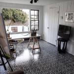 Kippi Leonard&rsquo;s art studio. She and husband Greg documented their remodelling project on social media. (Kevin Clark / The Herald)