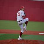 Marysville Pilchuck alum Cody Anderson pitches against Stephen F. Austin during a game on March 5, 2017, in Pullman. Anderson pitched six innings as the Cougars combined to no-hit the Lumberjacks in a 7-3 win. (Washington State Athletics)