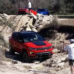Instructors from Jeep guide Compass Trailhawk drivers at an off-road course near San Antonio, Texas. Jeep touts the 2017 Compass as the most capable compact SUV ever manufactured. (Mary Lowry photo)