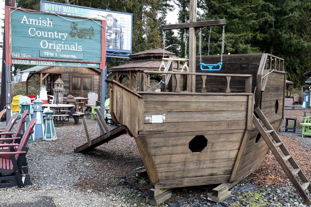 Amish Country Originals in Snohomish offers furniture and structures available for DIY or already assembled. (Kevin Clark / The Herald)