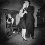 Irene and Arnie Wiggum at the Polar Bear Club in Pullman, while they were dating and attending Washington State College in 1941 or &lsquo;42.