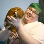 Molly J. Smith / Statesman-Journal                                Kristina Francis holds her guinea pig Rusty. Francis recently started Apollo Cavy Sanctuary in Salem, Oregon, and has already found homes for four guinea pigs.