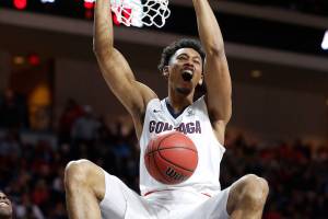 Gonzaga forward saves his noise for on the court
