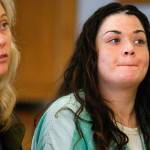 Snohomish County public defender Jennifer McIntyre discusses details of sentencing Thursday with Superior Court Judge Linda Krese as Gabrielle Waller listens.Waller will have 13 months remaining on her 20-month sentence when she returns to jail for selling heroin to Ian Digre. She refusedthe opportunity to speak to his family. (Dan Bates / The Herald)