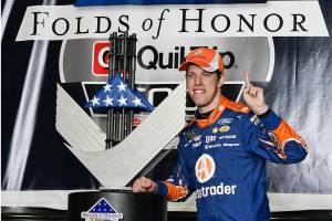 Keselowski gets NASCAR win in Atlanta after Harvick caught speeding
