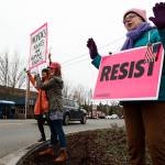 Supporters take message to streets for International Women’s Day
