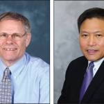 Snohomish County fire commissioners Bob Meador (left) and David Chan