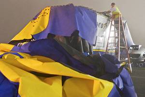 Goodyear deflates its last blimp, but keeps familiar form in flight