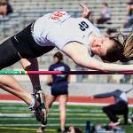 Glacier Peak&rsquo;s Maya McFadden competes in the high jump portion of a heptathlon. (Courtesy of Bob Mikulich)