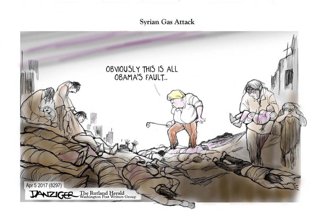 Editorial cartoons for Saturday, April 8