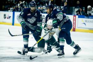Silvertips surrender late goal, fall to T-birds 3-2 in opener