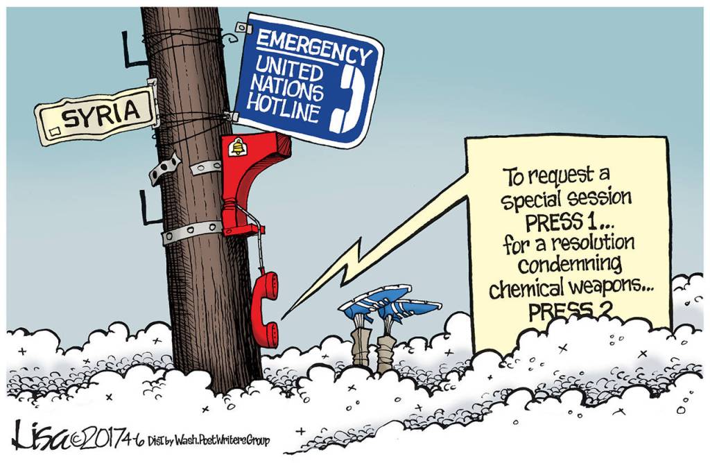 Editorial cartoons for Sunday, April 9