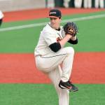 Oregon State&rsquo;s Jake Mulholland delivers during a game this season at Goss Stadium in Corvallis, Oregon. Mulholland, a freshman left-hander from Snohomish, has helped the Beavers to a No. 1 overall ranking in both major polls entering the weekend. (Dave Nishitani / Oregon State athletics)
