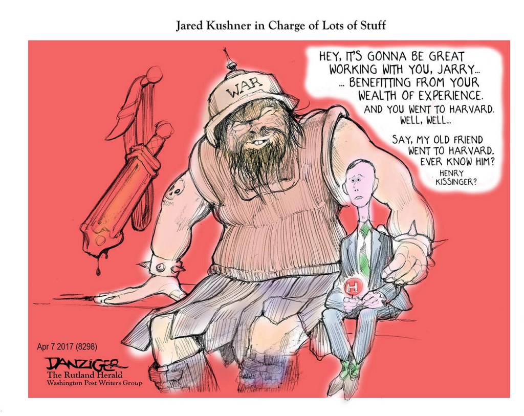 Editorial cartoons for Tuesday, April 11
