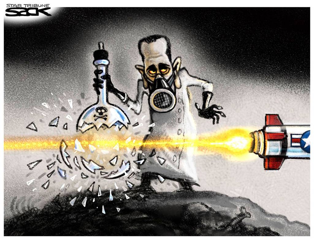 Editorial cartoons for Tuesday, April 11